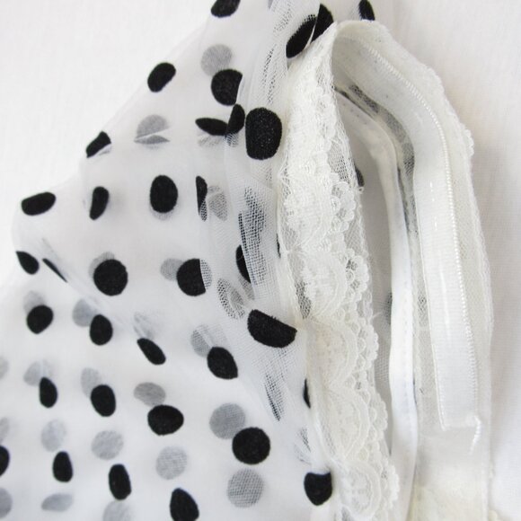 Vy’s Closet Fashion Polka Dot Dress Women's Size S Long Sleeve Lingerie. Sleeves - Picture 5 of 14